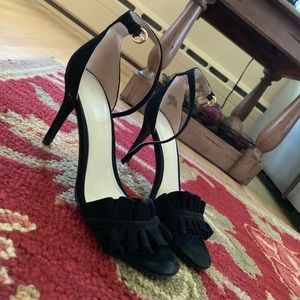 Mark Fisher black suede Balyda heels
